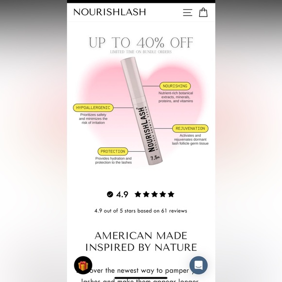 NourishLash (NWT) - Picture 3 of 11